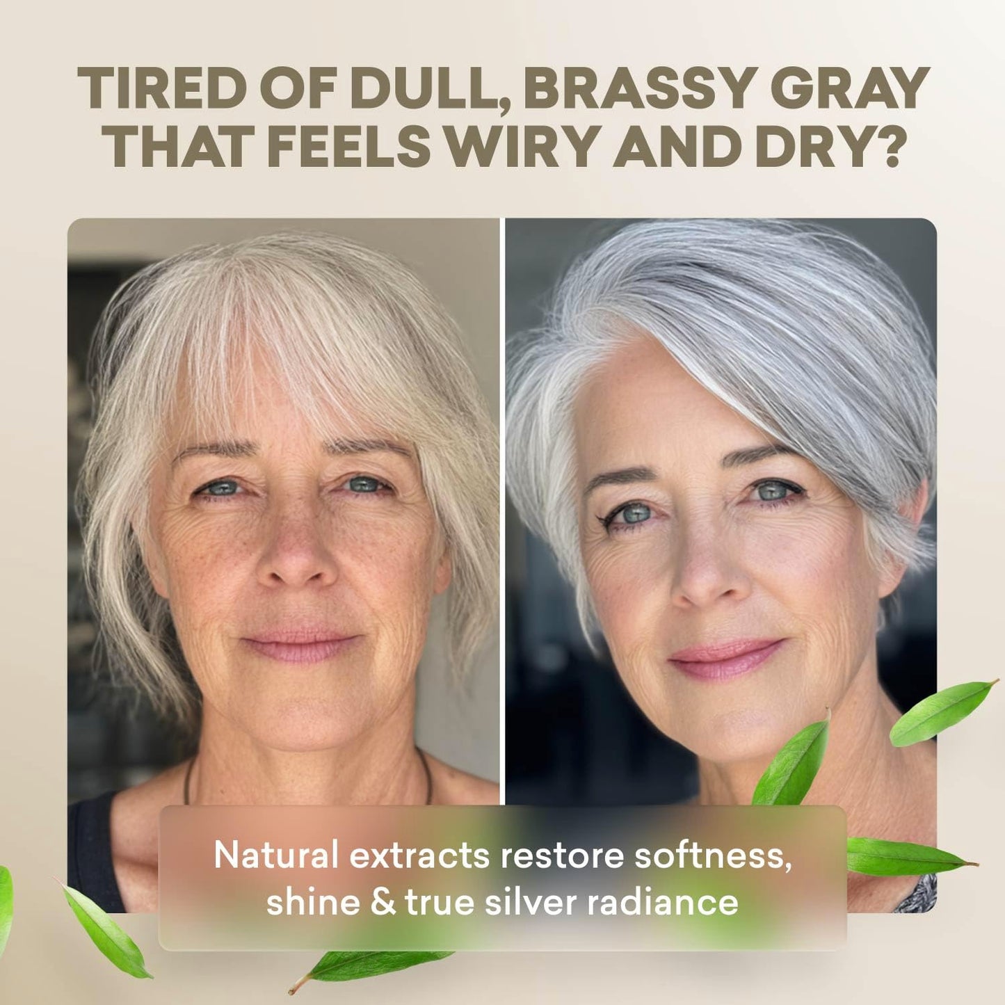 Gray Hair Shampoo - Natural Treatment for Silver Locks | 16 Oz