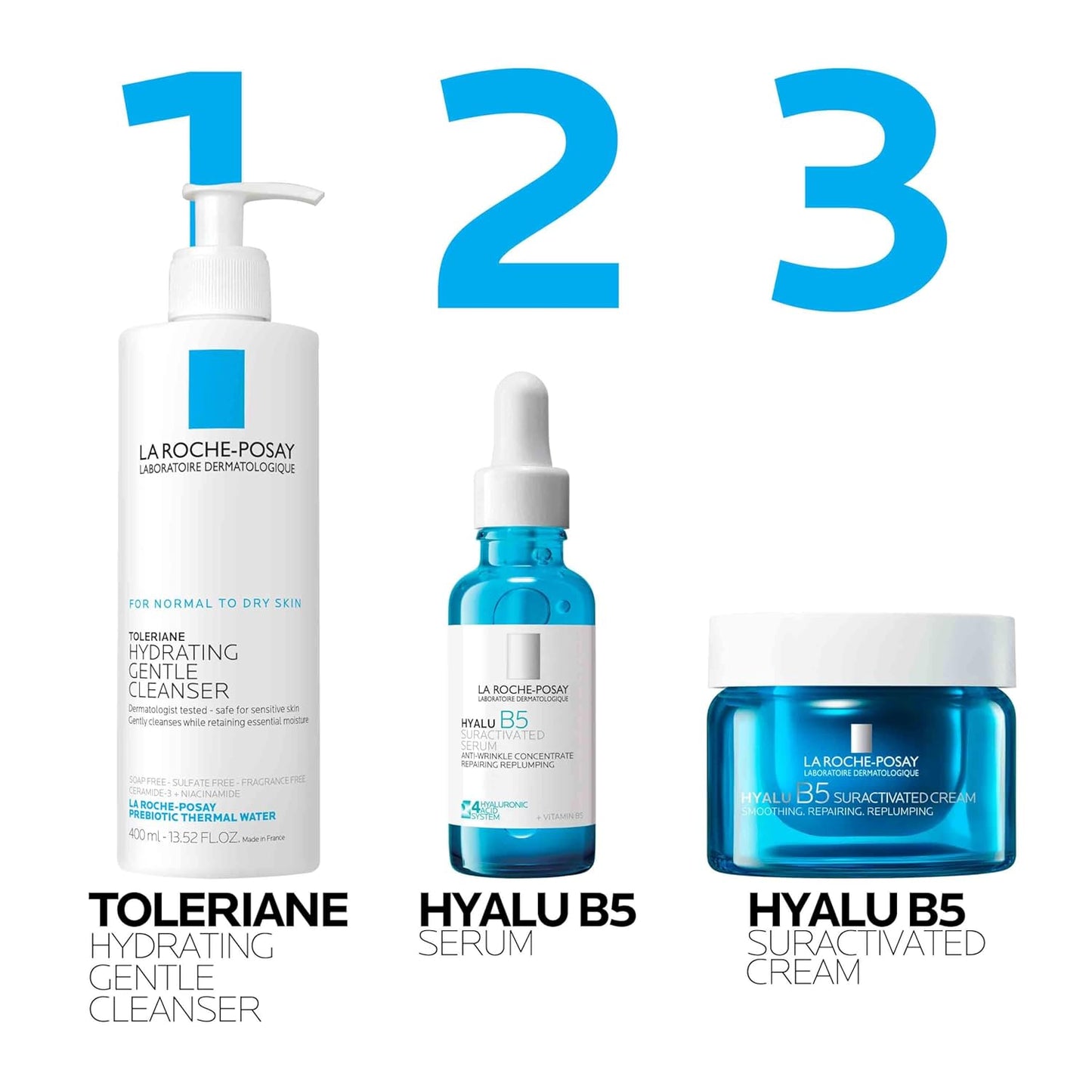La Roche-Posay Hyalu B5 Hyaluronic Acid Serum - Hydrating Anti-Aging Formula for Sensitive Skin | 30ml