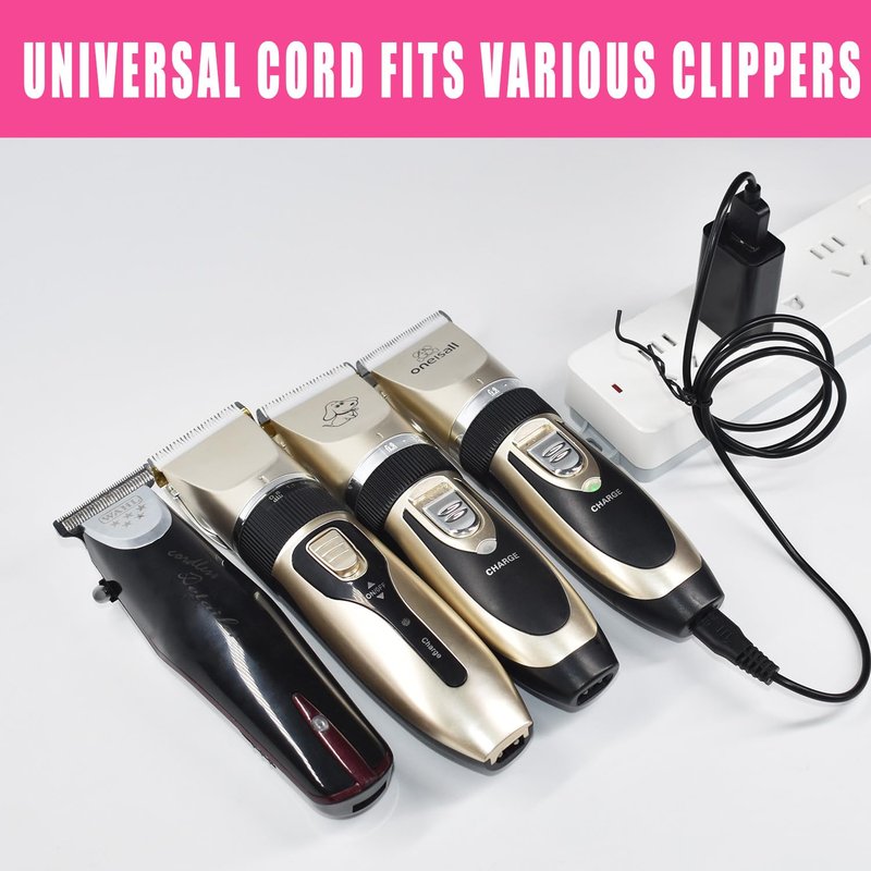 Universal Hair Clipper Charger Cord, Replacement Charger for Various Electric Hair Clipper, Shavers, Razors,Trimmer, Pet Clipper-Fit SUPRENT Clippers,Fit Ceenwes Trimmer,fit oneisall Dog Clippers etc