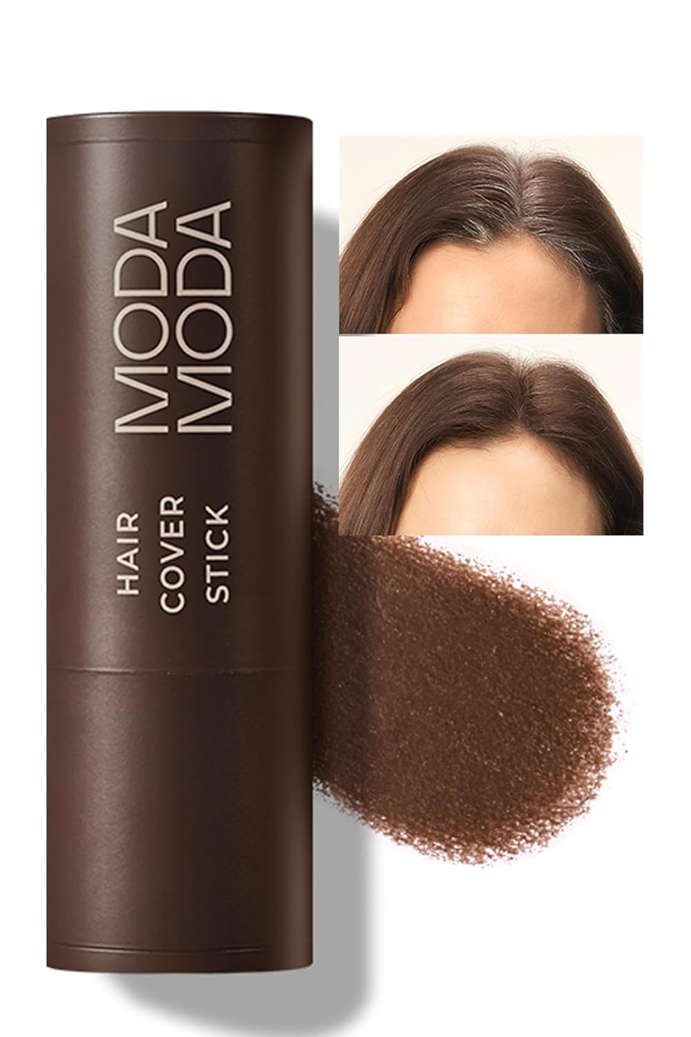 Pro-Change Hair Cover Stick - Smooth Dispense Temporary Hair Color for Grey Hair | #2 Dark Brown, 0.12 oz
