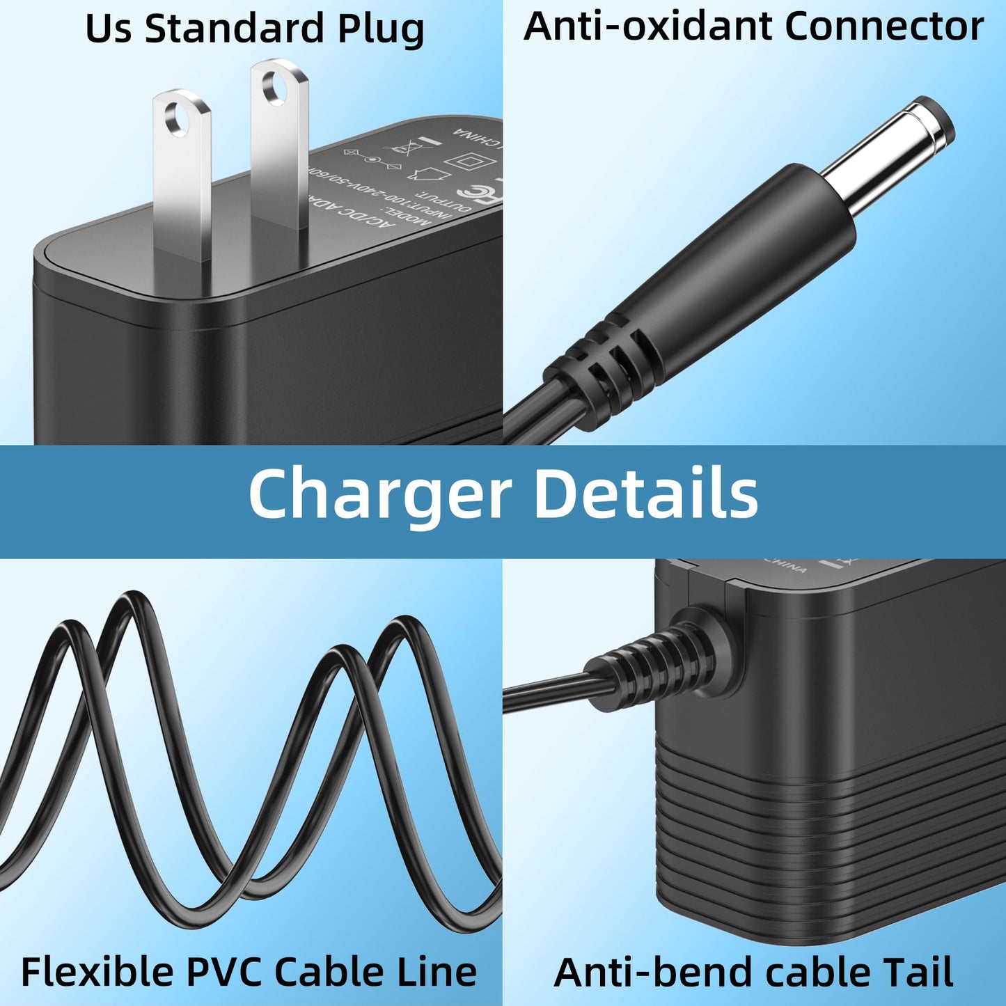 Charger for BaByliss PRO FX3 FXX3T Cordless Hair Trimmer, 12V Adapter Compatible with BaByliss PRO FX 3 FXX3C FX3C FX 3C for BabylissPro DSA-12PF09-12FUS 120100 (R) (T) Charger Adapter