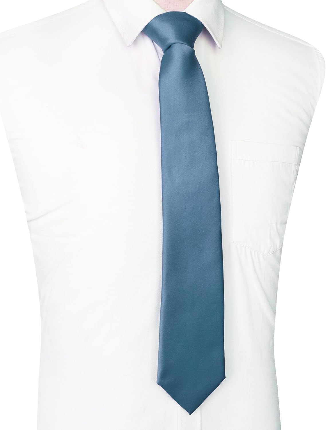 Solid Color Tie for Men - Business & Wedding Necktie | Elegant Design
