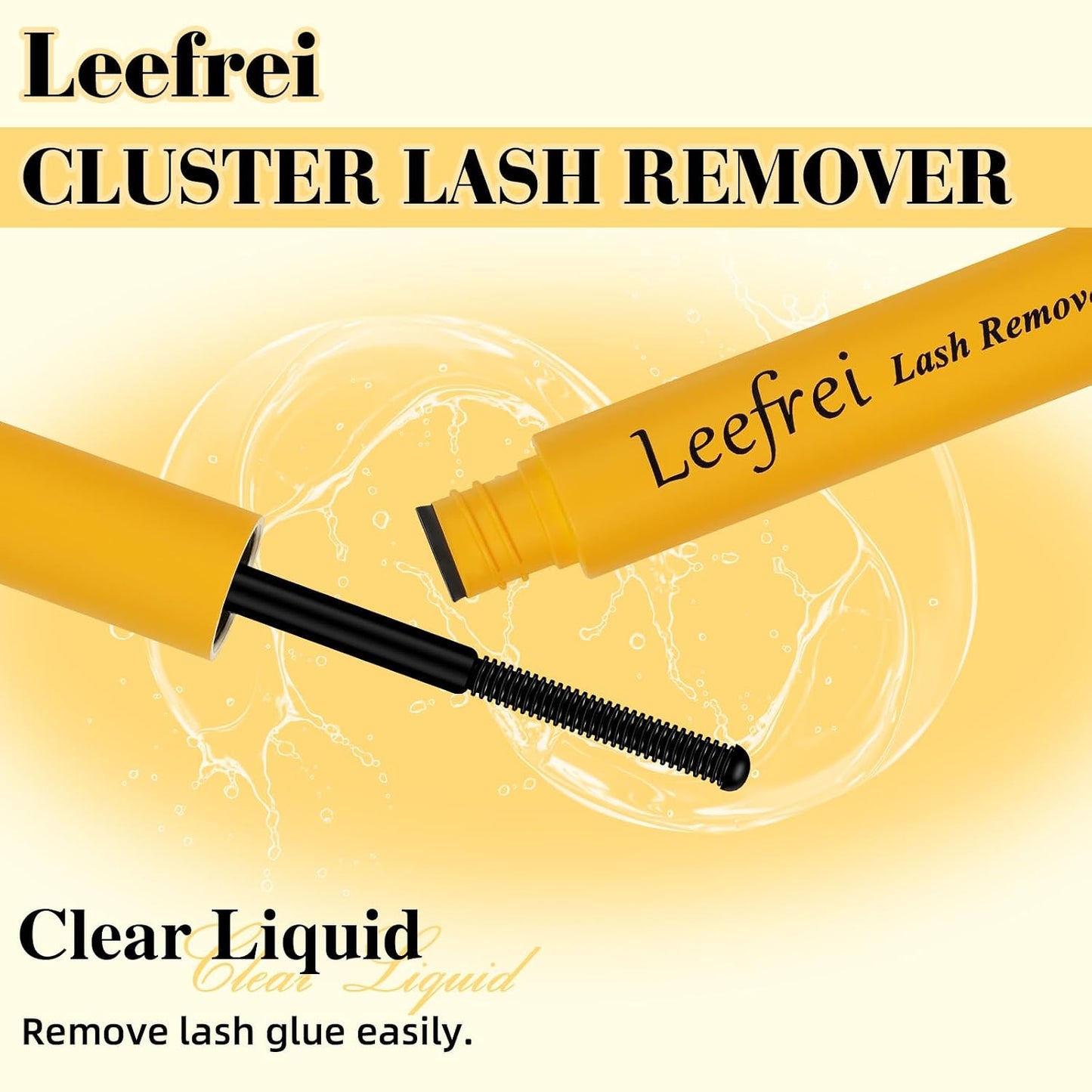 Eyelash Glue Remover for Cluster Lashes - Quick Dissolving & Gentle 5ML Formula | Deep Cleaning for Easy At-Home Use
