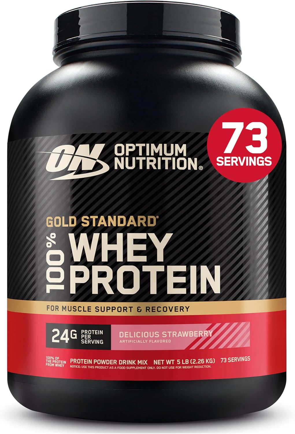 Optimum Nutrition Whey Protein Powder - Double Rich Chocolate Flavor | 1.98 lb Size