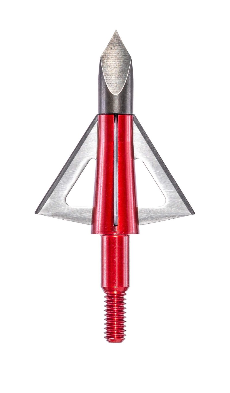Muzzy 209-MX4, Bowhunting 100 Grain, .025" 4 Blade Broadhead, 1-1/8" Cutting Diameter, 3 Pack,red