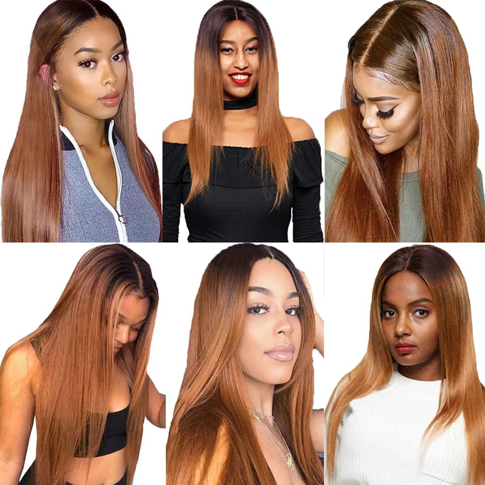 28 30 32 inch GveoXvo #4 Color Bundles Brown Human Hair Bundle Ombre Bundle Human Hair Light Brown Straight Bundles 300g