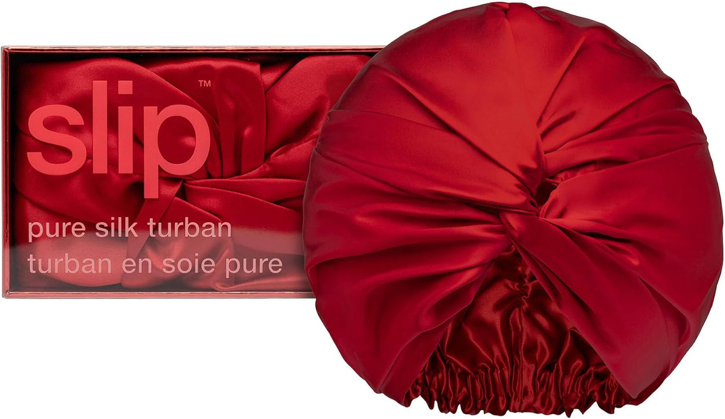 SLIP Pure Silk Turban - 100% Mulberry Silk, Ultra Soft & Gentle on Hair, Prevents Breakage & Frizz