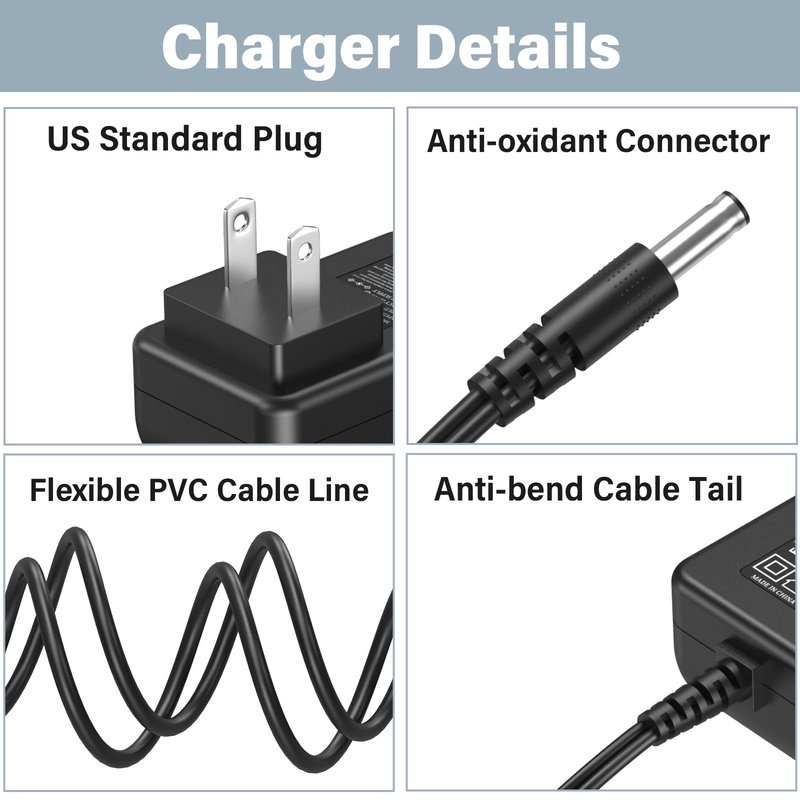 21V Mini Chainsaw Charger Fit for Saker Small Portable Handheld Electric Chain Saw, Power Cord AC Adapter for Saker Mini Chainsaw SK1804D 20V Battery, Universal Small Chain Saw Power Supply