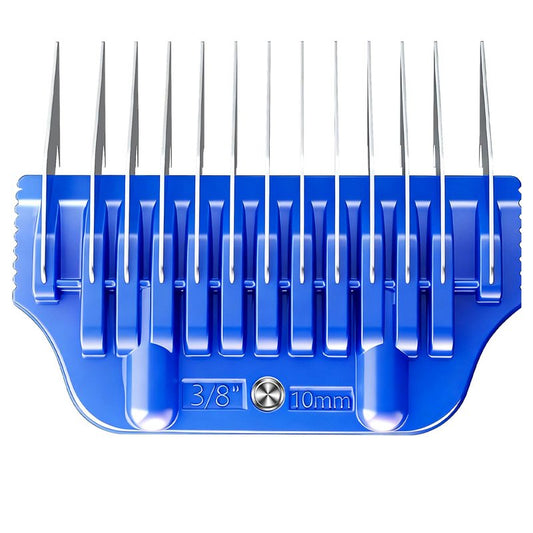 MEMIRY Wide Clipper Guard Attachment for A5 Type Wide Blade, Compatible with Andis, Wahl, Oster, Pet Grooming Attachment, Stainless Steel Professional Comb (10mm or 3/8")