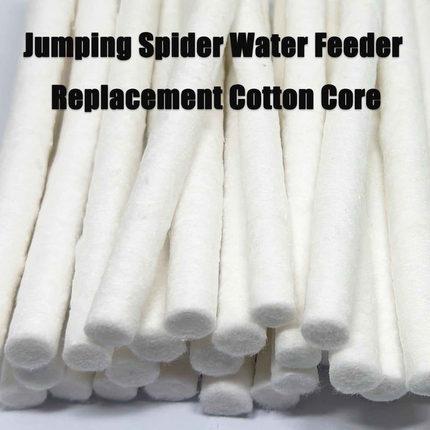 Daerky Jumping Spider Water Fountain Replacement Cotton roll, Absorbent Cotton Swab,Length 10 cm (50)