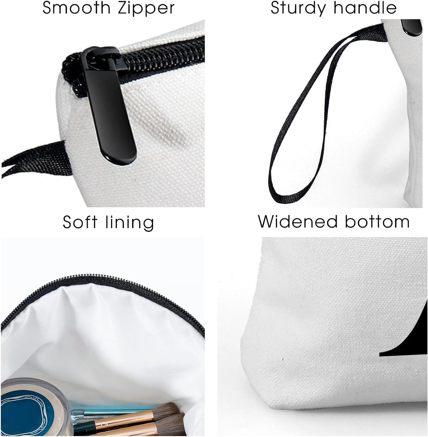 Personalized Makeup Bag with Mirror - Unique Gift for Women | Travel Cosmetic Organizer for Friends, Sisters, and Bridesmaids