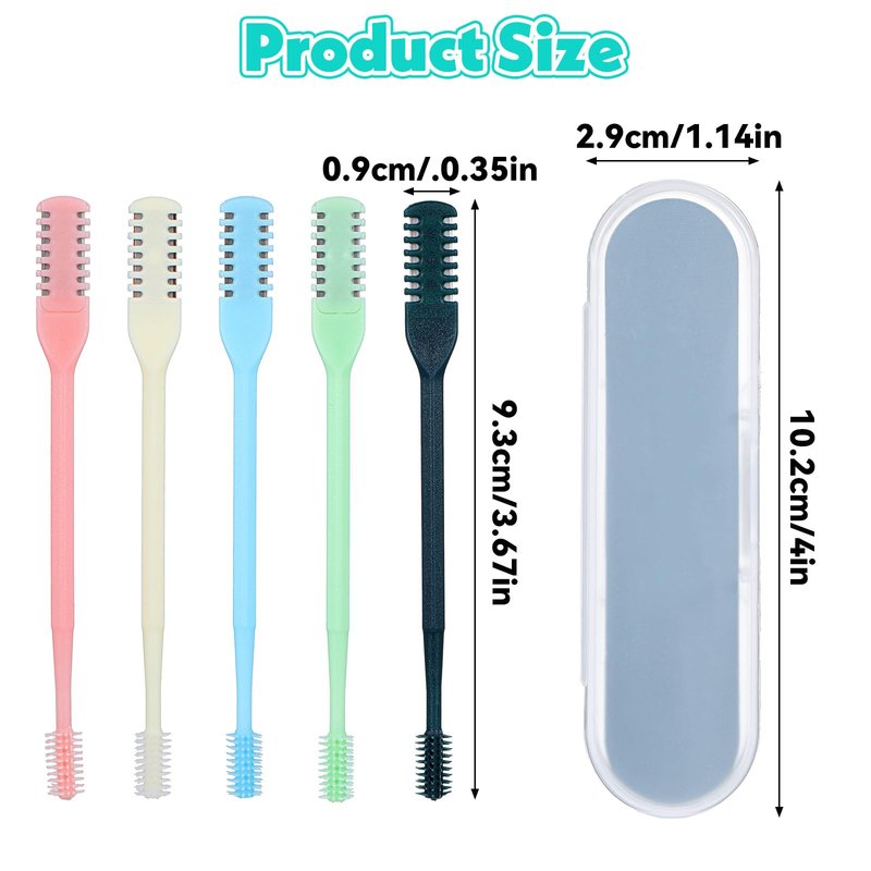 Classicseali 5PCS Womens Nose Trimmer,2-in-1 Nose Hair Trimmer for Men with Cleaning Brush, Upgraded Version 360° Rotating Nasal Hairs Trimmers for Women, Double-Sided Unisex, 5 Colors