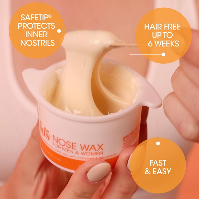 Nad's Nose Wax Kit for Men & Women - Waxing Kit for Quick & Easy Nose Hair Removal, 1 Count