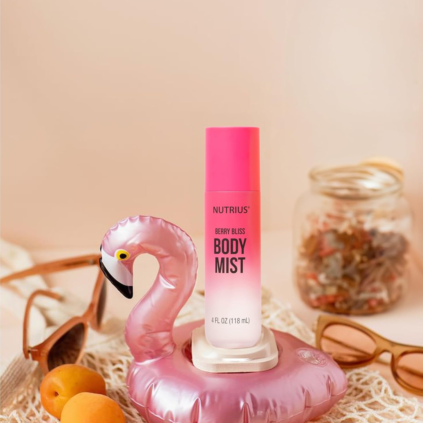 Nutrius Body Mist for Women - Berry Bliss Hydrating Fragrance Spray | Vegan, 4 fl oz