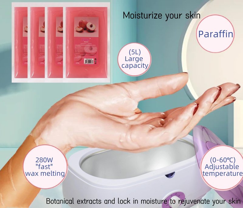 5L Paraffin Wax Machine for Hands & Feet – Smart Warmer with Rapid Heating – At-Home Kit for Arthritis Relief & Dry Skin Moisturizing