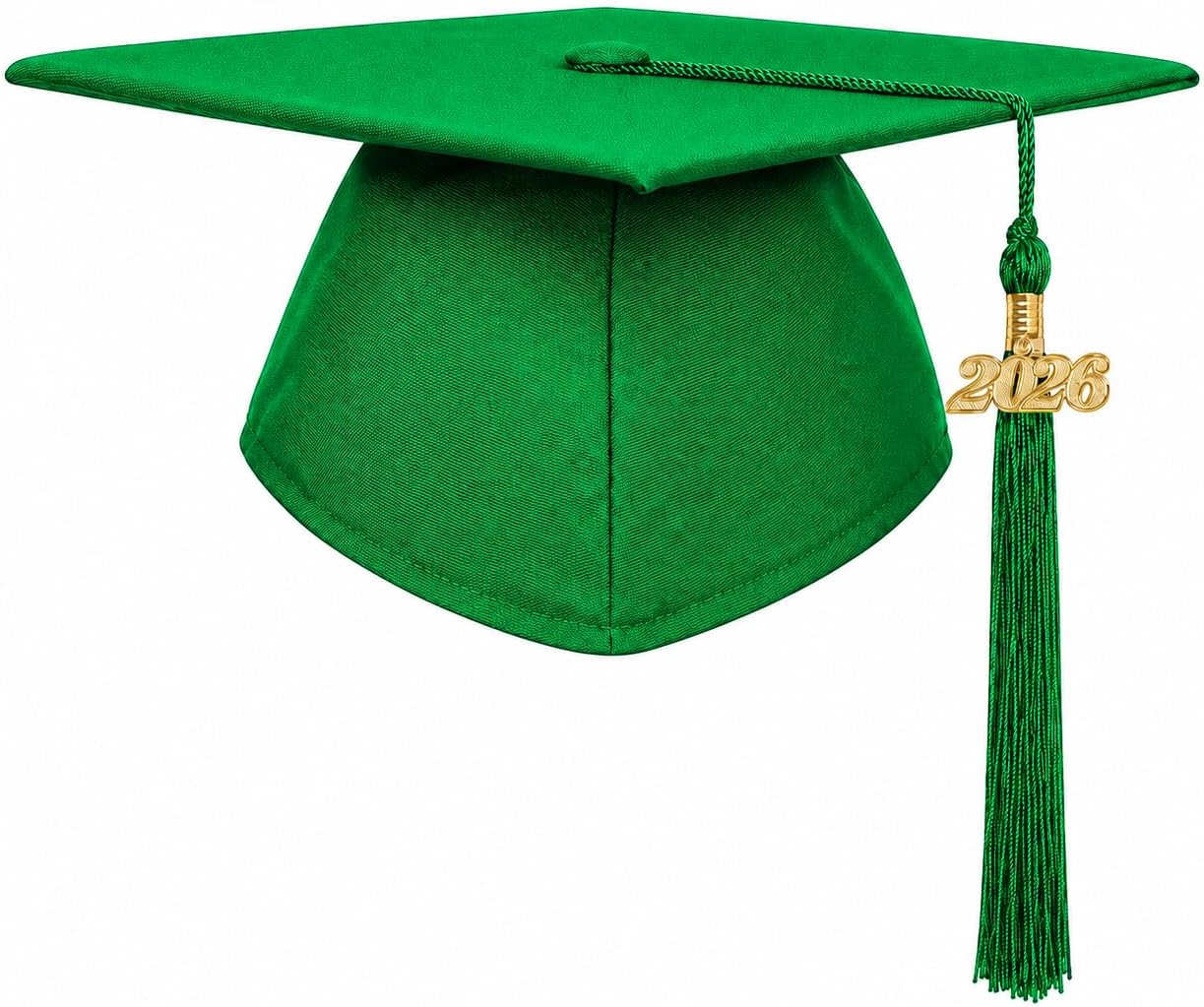 Matte Graduation Cap for Adults - Unisex 2026 Tassel Charm | Perfect for High School & College