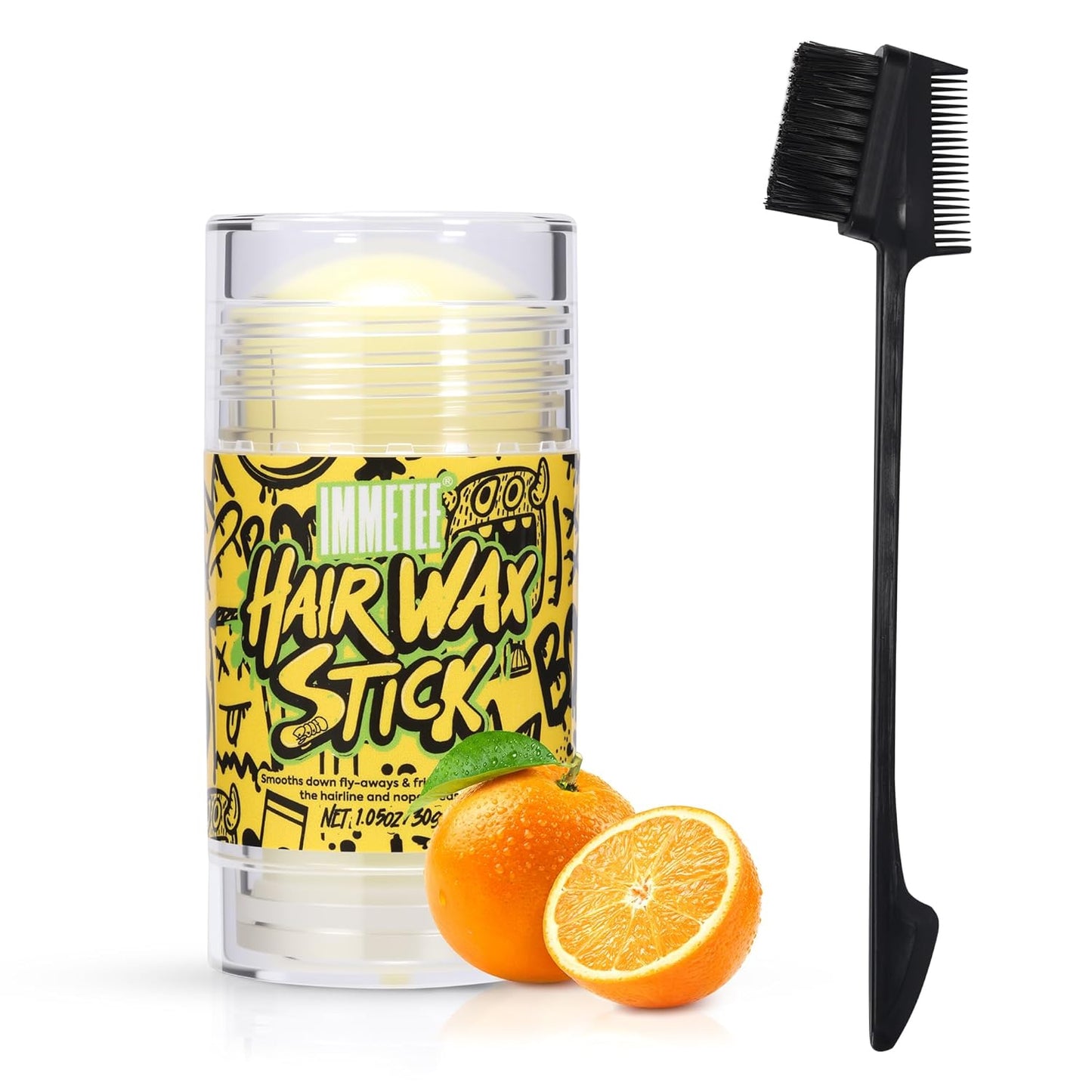 Hair Wax Stick for Women - Frizz Control & Flyaway Tamer | Non-Greasy, No Residue, 1.05oz/30g