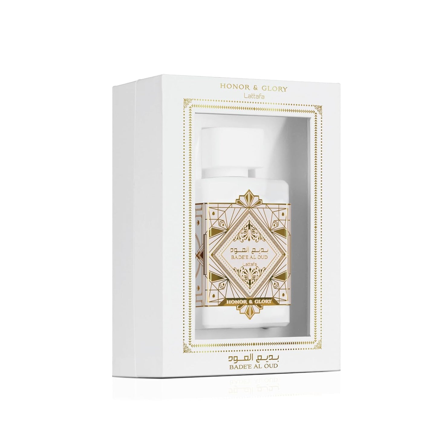 Lattafa Bade'e Al Oud Honor & Glory Eau de Parfum - Fruity Vanilla & Warm Spicy Notes | 3.40 oz / 100 ml