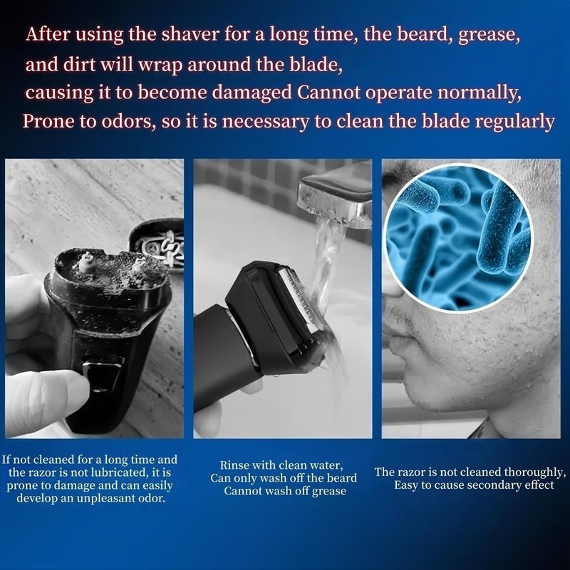 300ml Razor Cleaning Liquid. Compatible For Braun Shaver 170ml Clean & Renew Refill Cartridges CCR(2 PCS)