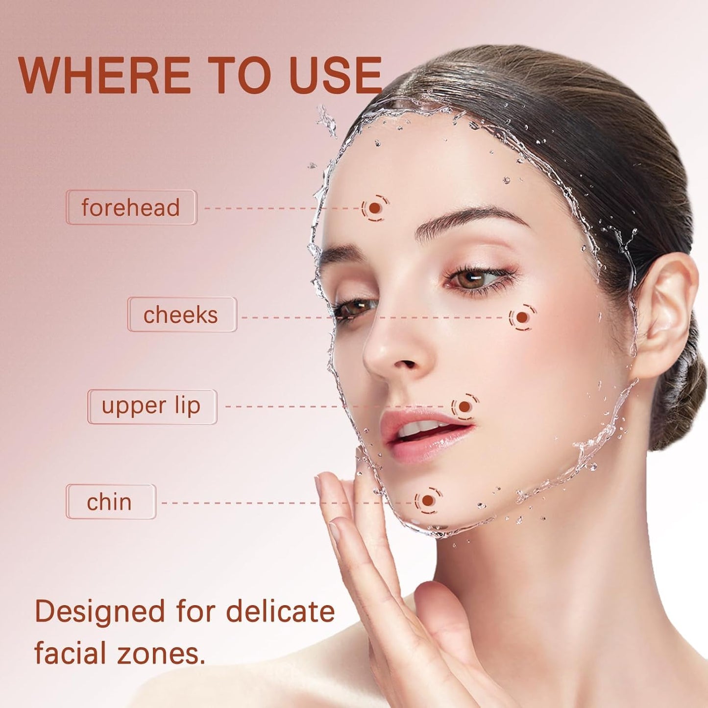 Gentle Facial Hair Removal Cream Kit for Women | Painless Depilatory Cream for Sensitive Skin - 2.37 Fl. Oz