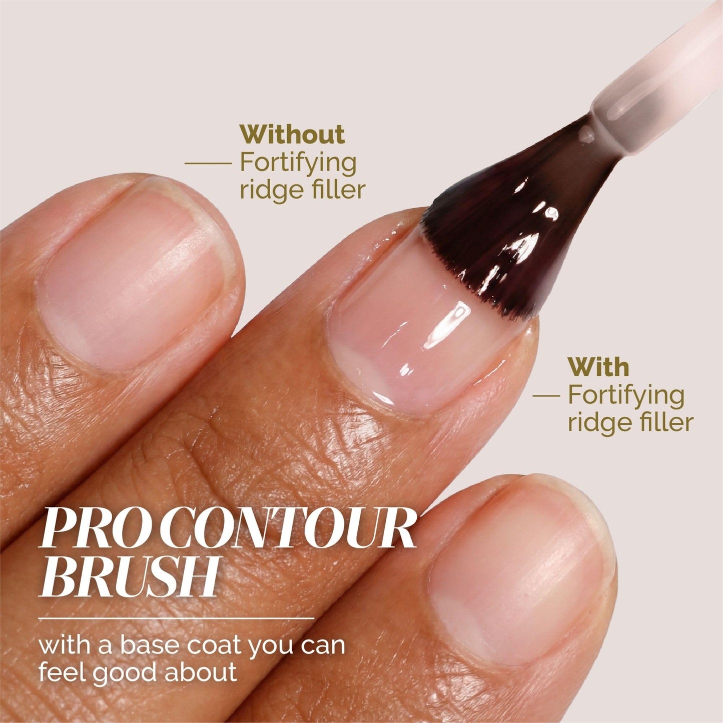 LONDONTOWN Kur Nail Ridge Filler - Smoother - Strengthener - Filler for Damaged Uneven Nails - Fortifying, Self Leveling Base, Vegan, Cruelty Free, Paraben Free, Clear, 0.4 fl oz