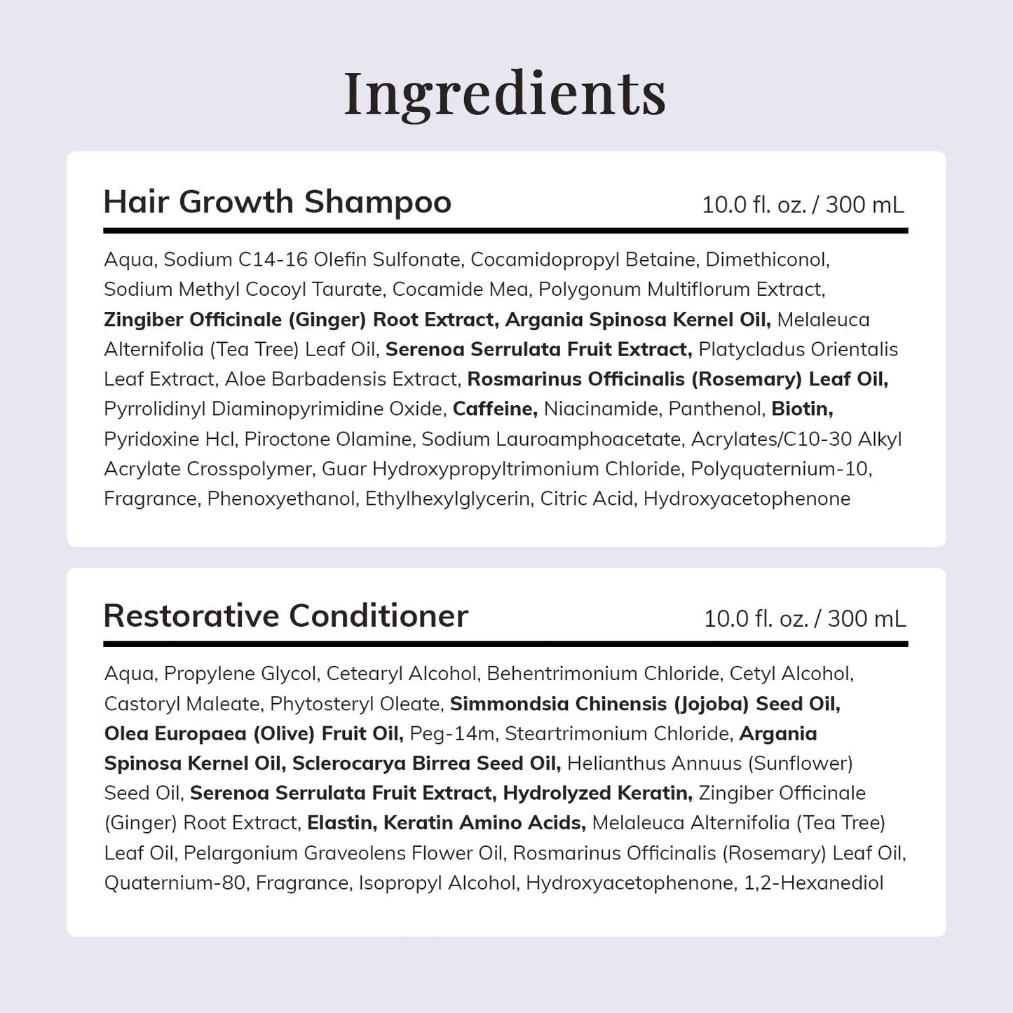 Hair Growth Shampoo and Conditioner Set - Rosemary & Biotin for Thicker Hair | Botanical Formula for Healthy Scalp and Strengthened Hair