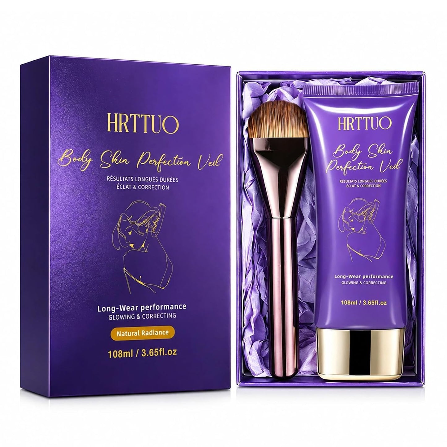 Tattoo Cover Up Makeup - Waterproof Full Coverage Body Concealer for Legs & Scars | Long-Lasting Natural Finish (Golden Radiance)