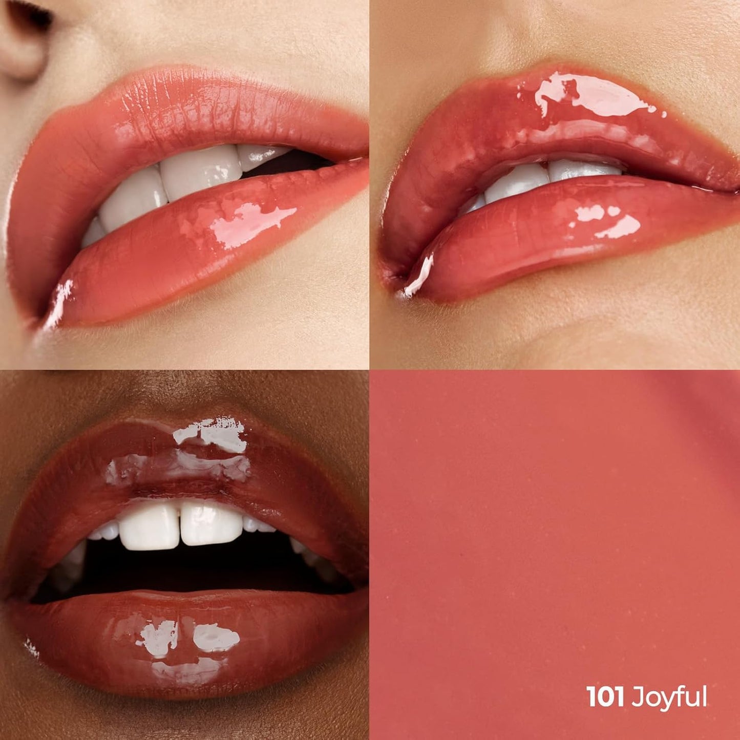 Fruity Glam Tint Lip Stain - Hydrating, Lightweight, Buildable Color | K-Beauty #101 Joyful, 4.5g/0.15oz