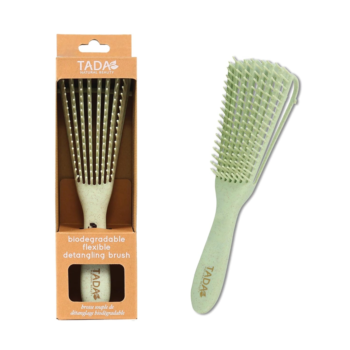 Natural Beauty Hair Brush Detangler - Ideal for Curly, Thick, and Wavy Hair | Quick Drying & Styling, 2-Pack (4 Colors)