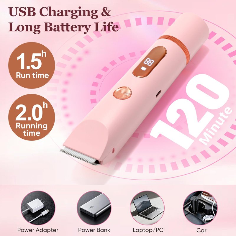 Flawless Facial Hair Removal for Women, Device, Remover Women Face, Finishing Touch Upper Lips, Chin & Cheeks, USB Rechargeable with LED LightIncluded Two Replacement Heads（White）