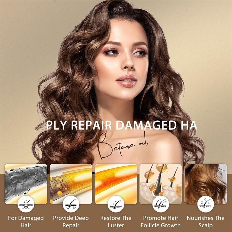 Botana Oil Hair Growth - 100% Pure Natural Hair Mask | Nourishes & Strengthens Damaged Hair