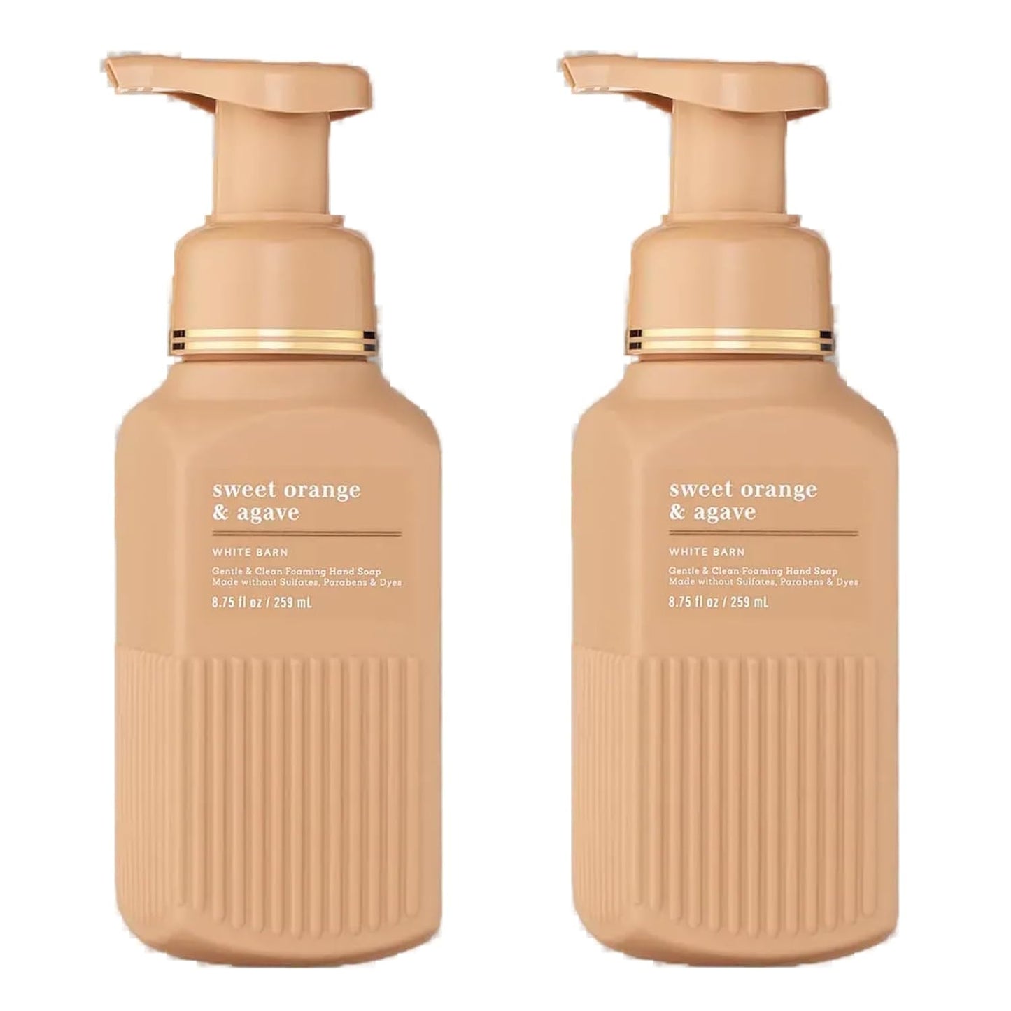 Gentle & Clean Foaming Hand Soap - Sweet Orange & Agave Citrus Scent | Non-Drying, Sulfate & Paraben-Free, 8.75 fl oz - 2 Pack
