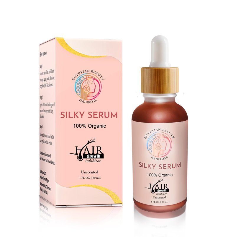 Hadirose Red Egyptian Cyperus Rotundus | Hair Removal Serum | Concentrated Pure Red Saad Oil | Hair Growth Inhibitor | Post-Wax Care | 3 Scents | Made in the USA. (Unscented)