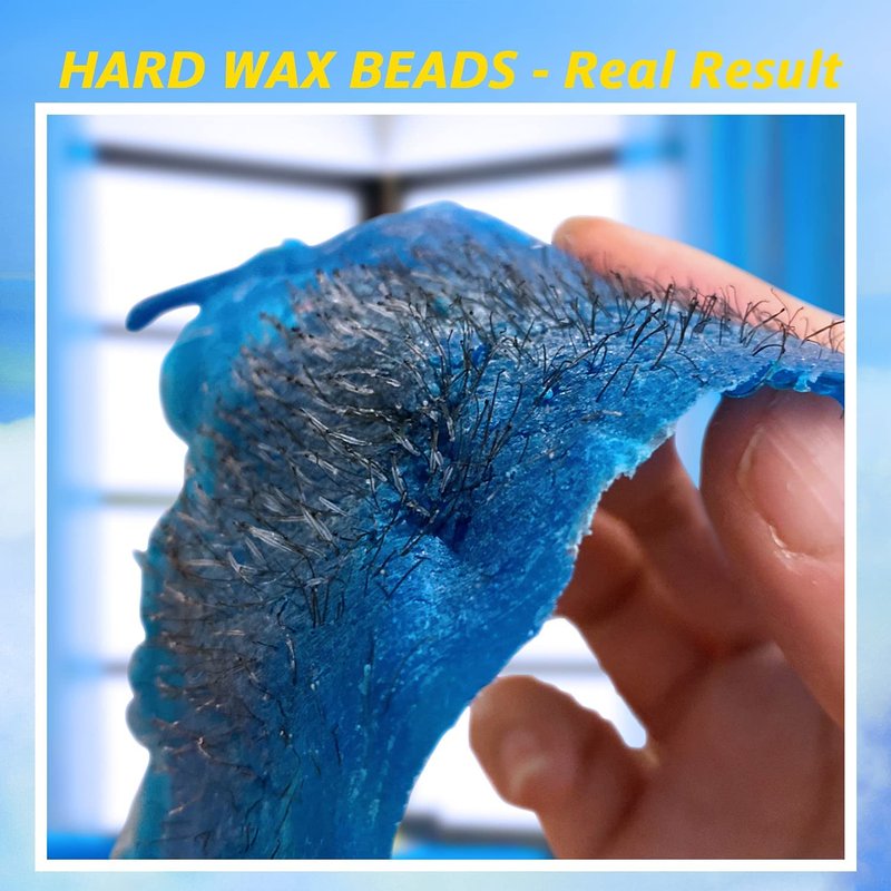 Hard Wax Beans Kit for Hair Removal - Madors 1lB Brazilian Underarms Body and Chest Large Refill Wax Beads for Wax Warmer