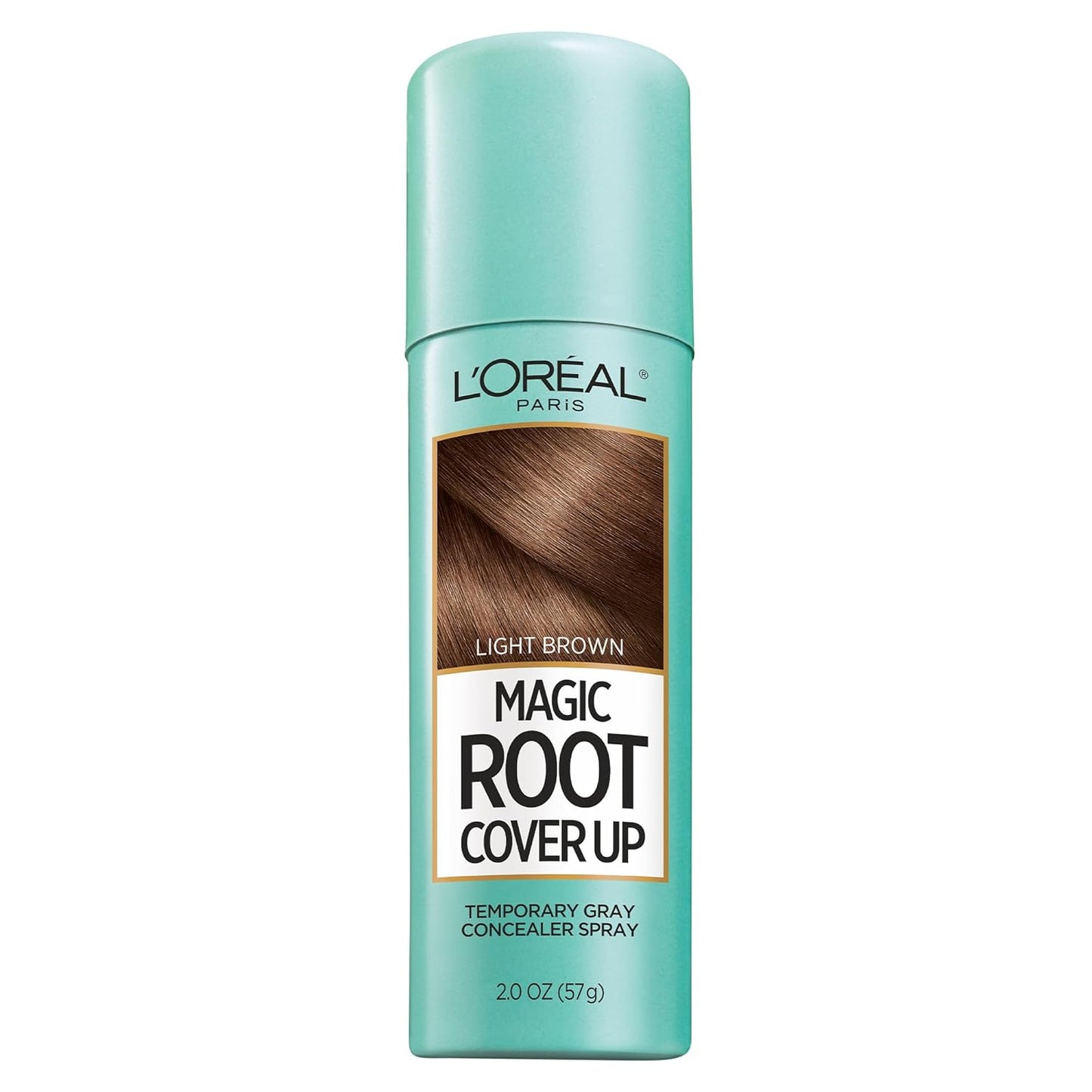 L'Oreal Paris Magic Root Cover Up - Gray Hair Spray for 100% Coverage | Lightweight, Ammonia-Free, Black, 2 oz