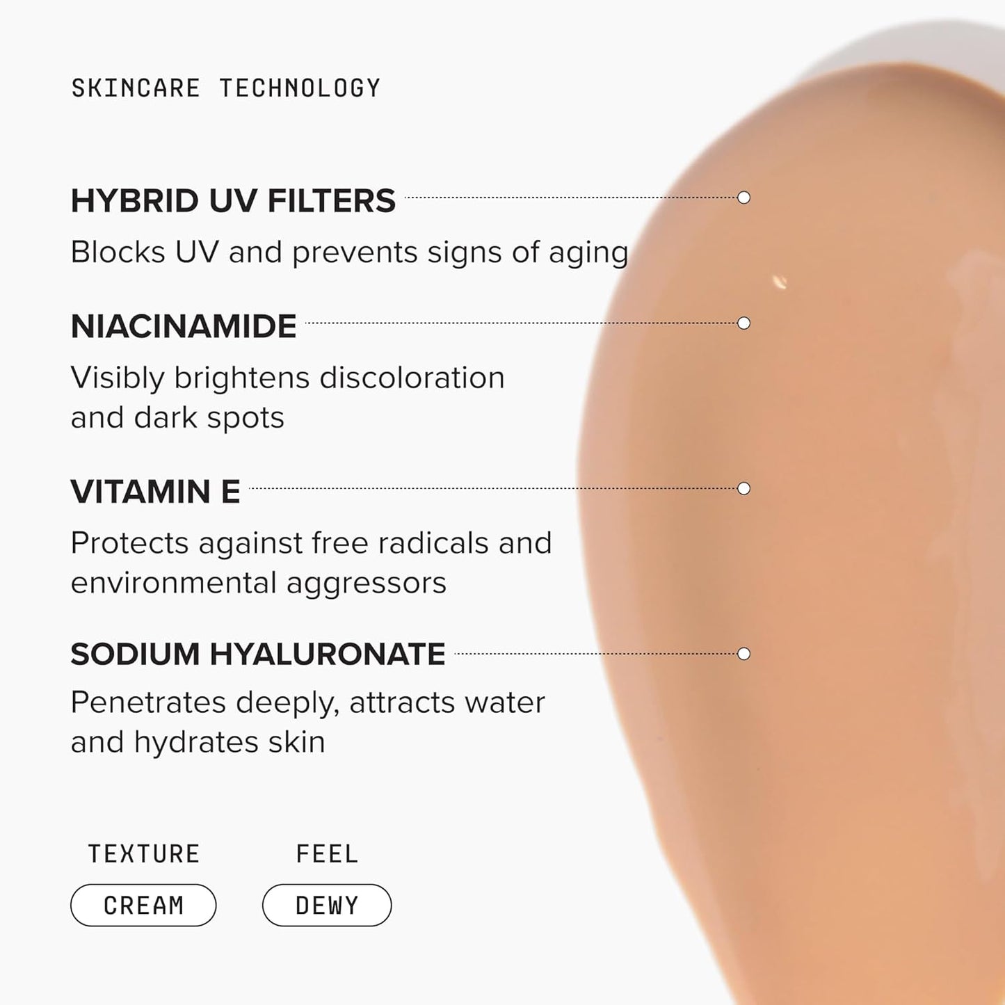 DRMTLGY Universal Tinted Moisturizer SPF 46 - Hydrating Sunscreen with Niacinamide & Hyaluronic Acid | 1.7 oz