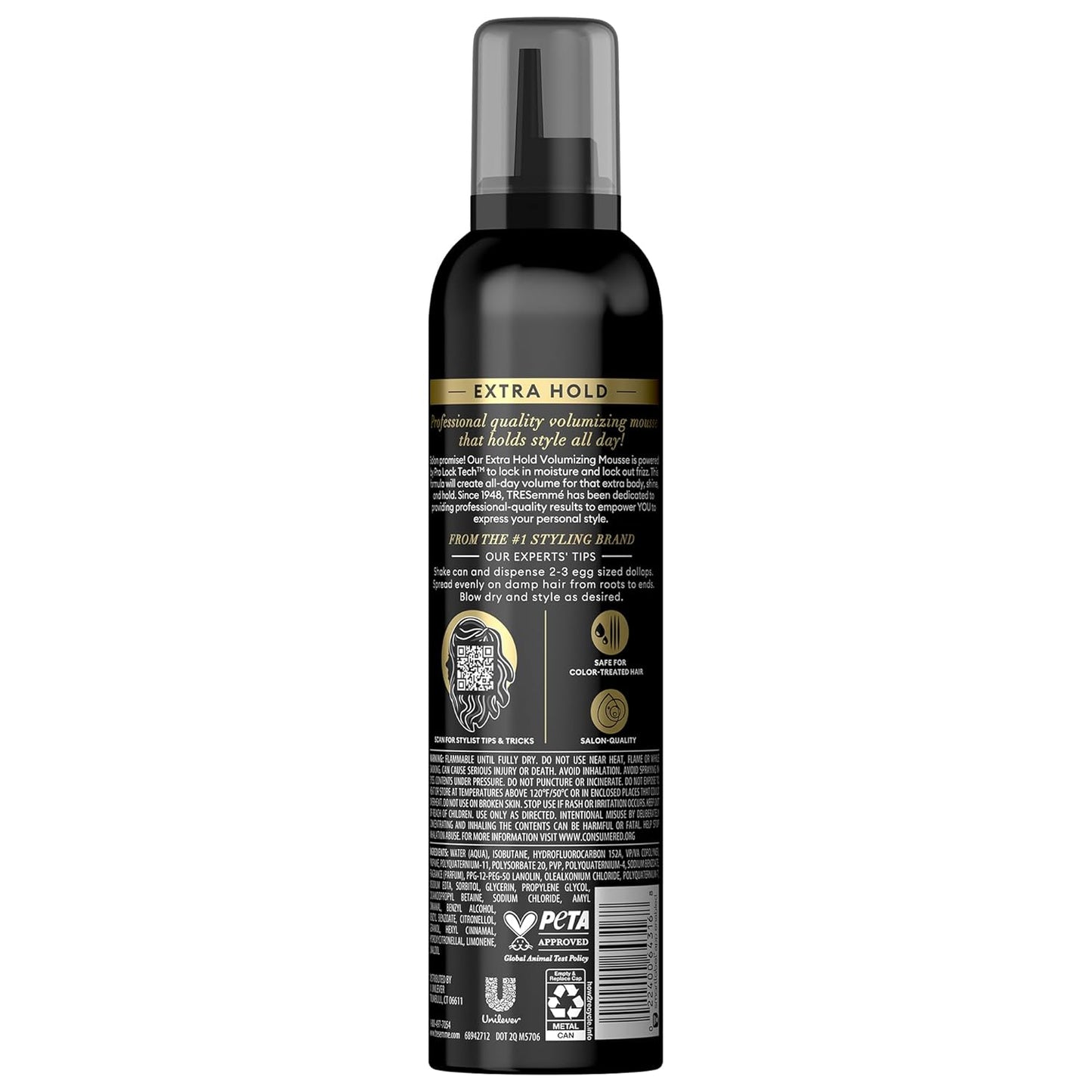 TRESemmé Extra Hold Shaping Mousse 2-Pack | Moisturizing Hair Sculpting with 24H Frizz Control + Keratin Mask