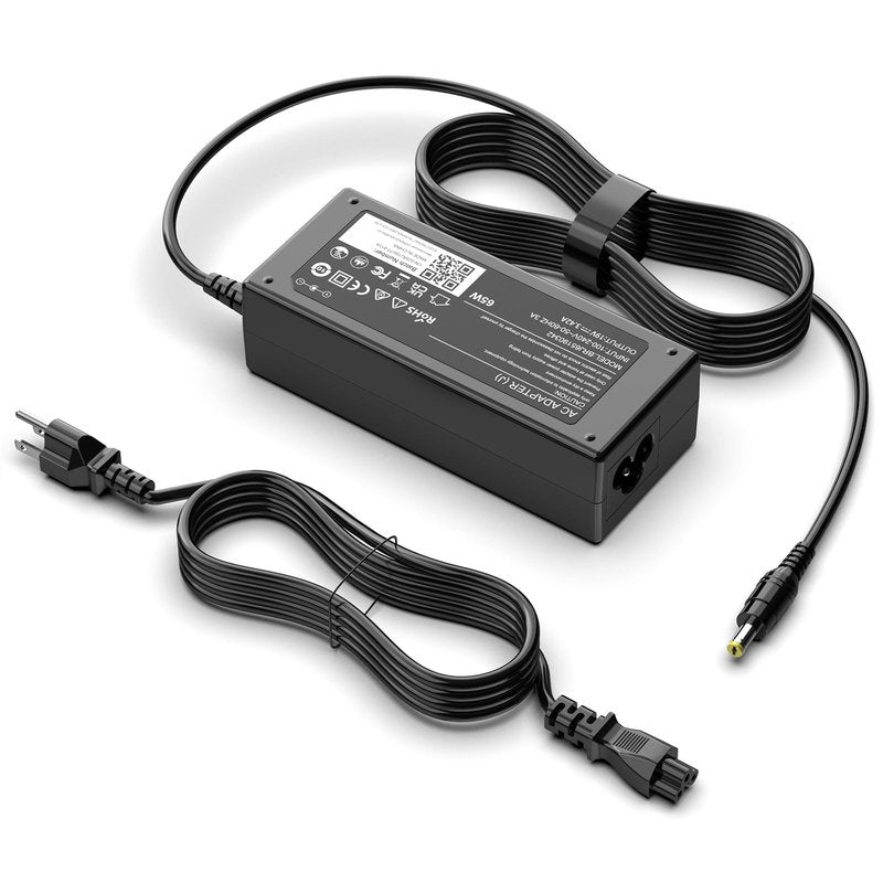65W Charger for Acer SB220Q SB240Y R240HY Monitor, 19V 3.42A Power Adapter with 5.5x1.7mm DC Plug AC Cord Replacement Monitor Power Supply