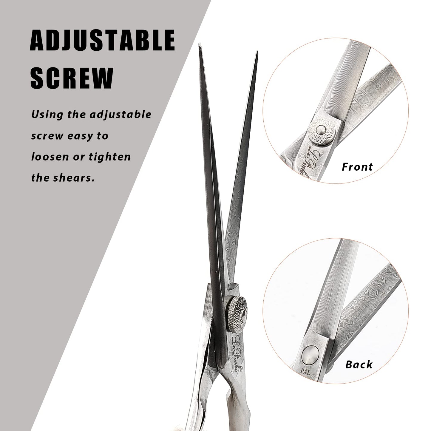 LePinko Premium Damascus Steel Hair Cutting Scissors, 6.0 Inch Master Level Hair Texturizing Shears For Hairstylist, Hairdresser, Studio, Salon, Barber