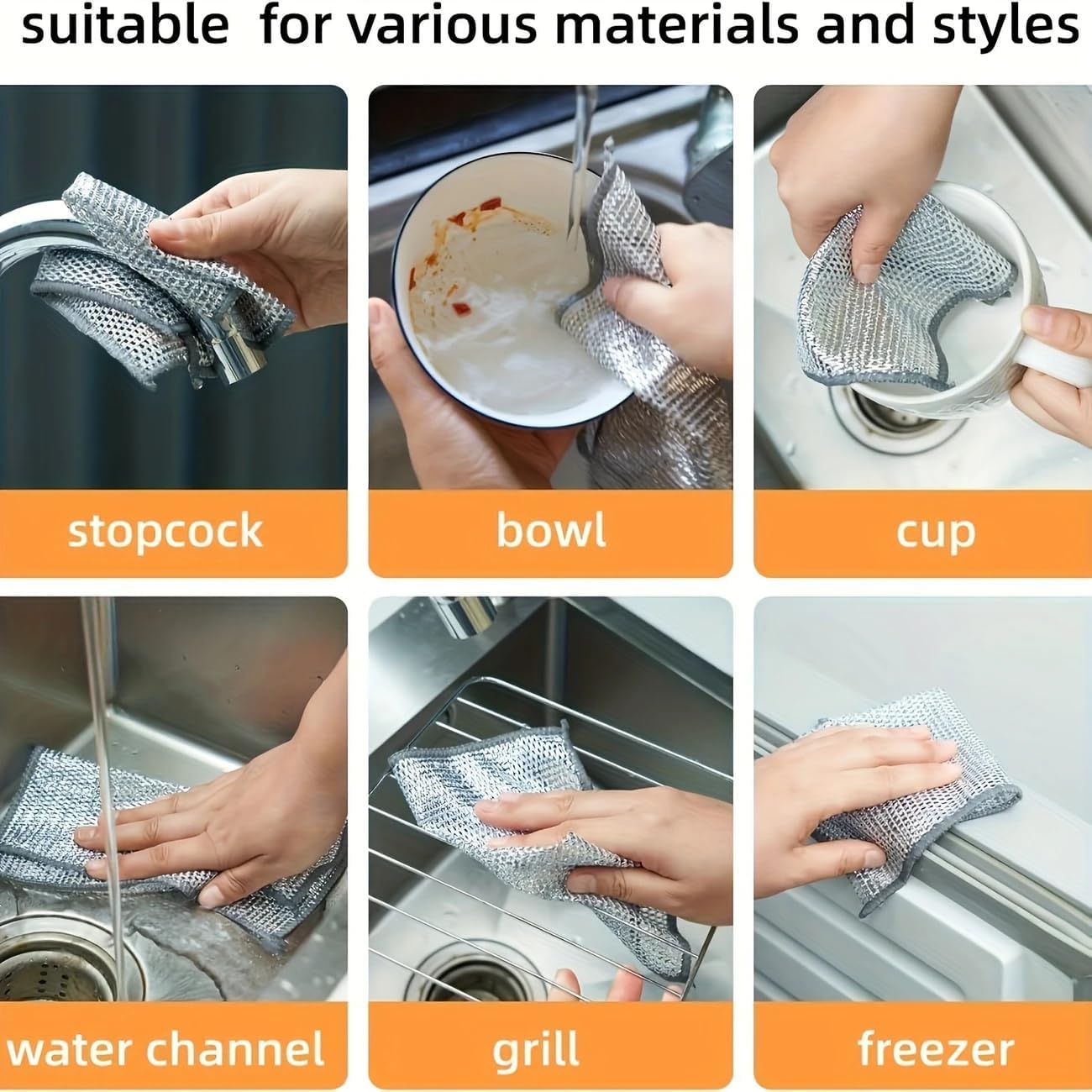 Miracle Cleaning Cloths - Ultra-Durable Mesh Ultrafine Fiber Set | 10-Pack for Scratch-Free Dry & Wet Cleaning