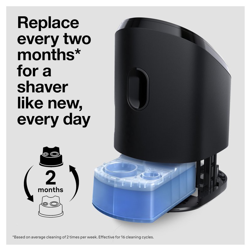 Braun Clean & Renew Refill Cartridges CCR, Replacement Shaver Cleaner Liquid Solution for Clean&Charge System, Pack of 3