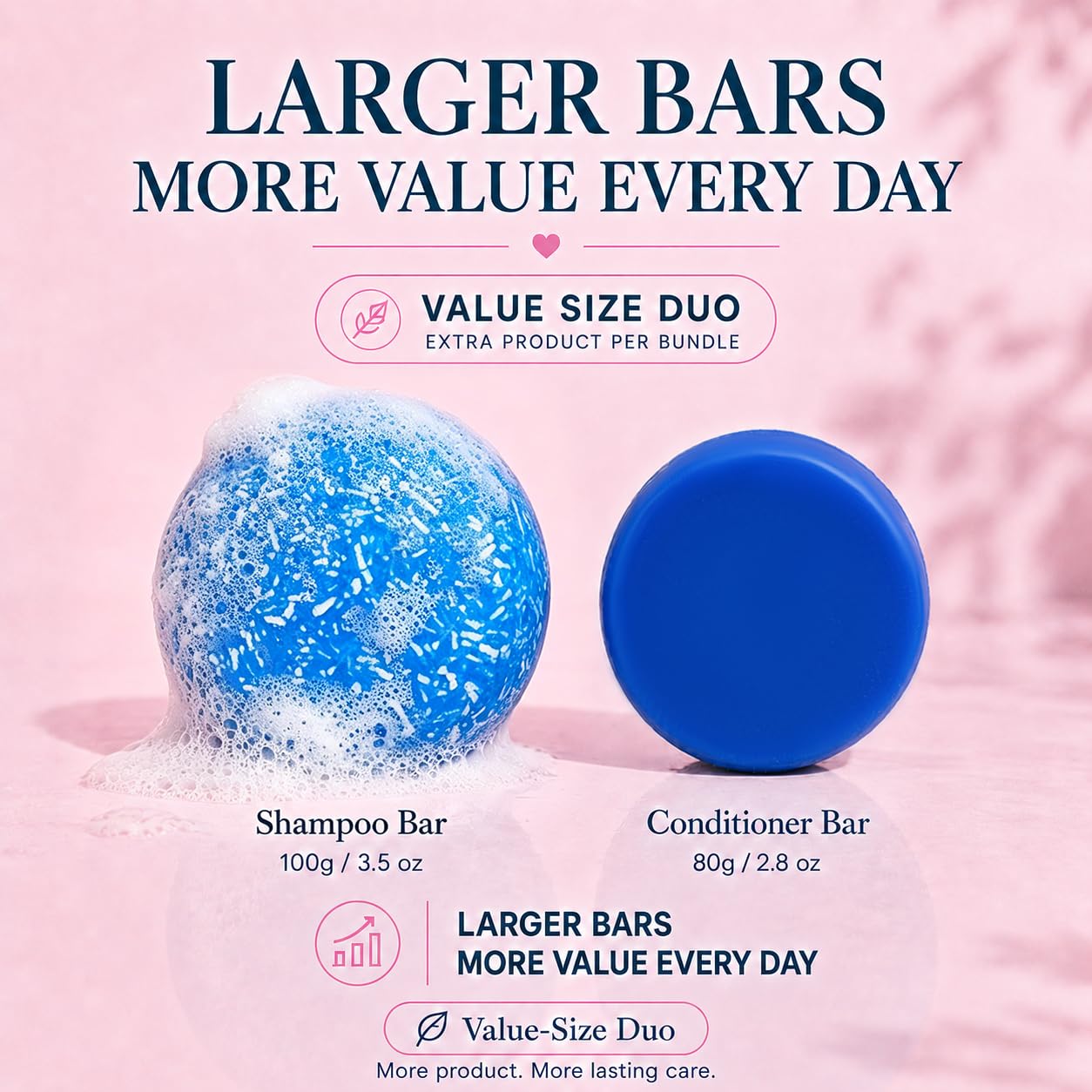 Blueberry Field Shampoo and Conditioner Bar Set, Solid Shampoo and Conditioner Bars for Women, Blueberry Scent Hair Care Bars, Moisturizing Bar Shampoo for Dry Frizzy Hair, Travel Friendly