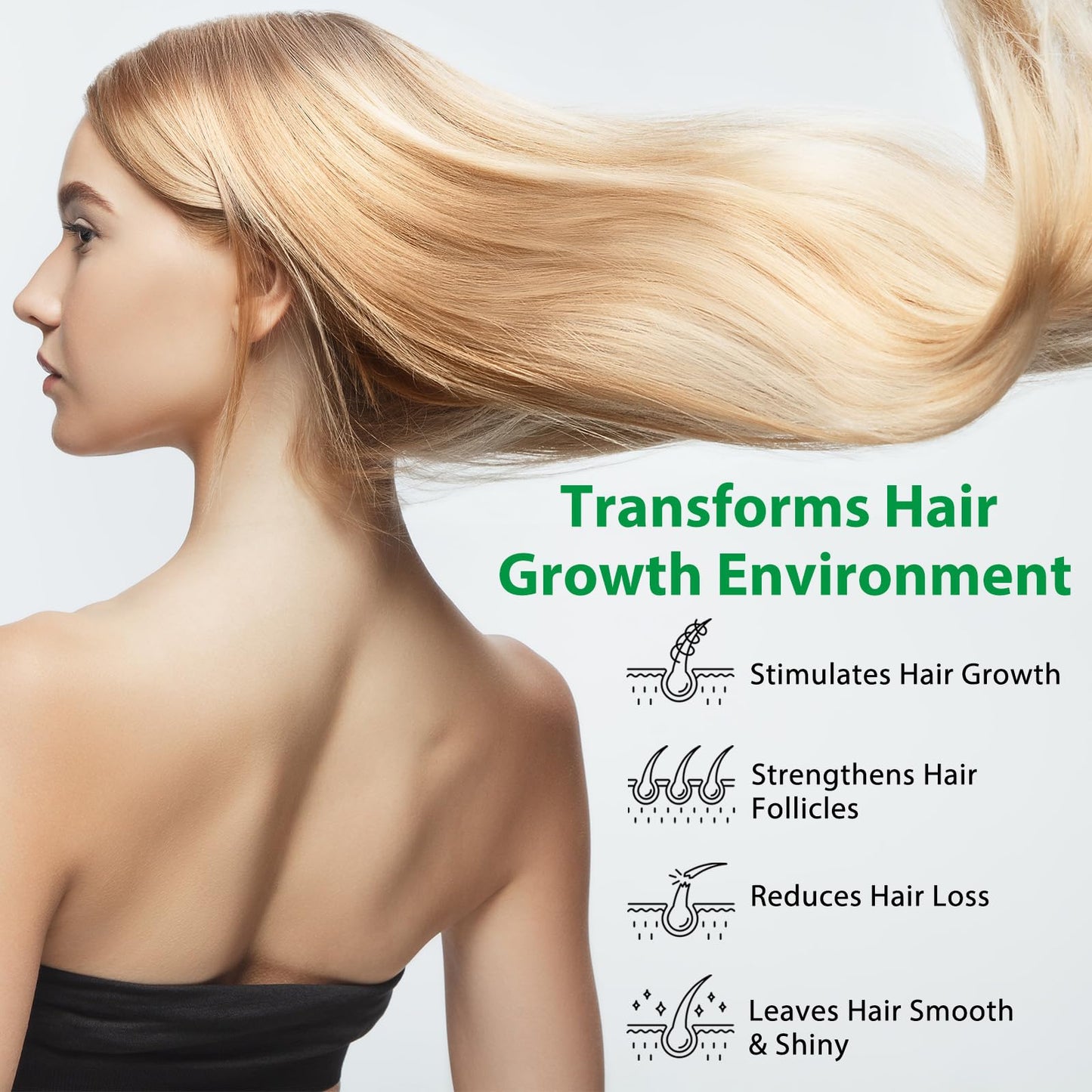 Batana Oil Hair Growth Shampoo and Conditioner Set Hair Loss Shampoo for Thinning Hair for Women and Men - Hydrates Dry Hair, Improves Scalp Health