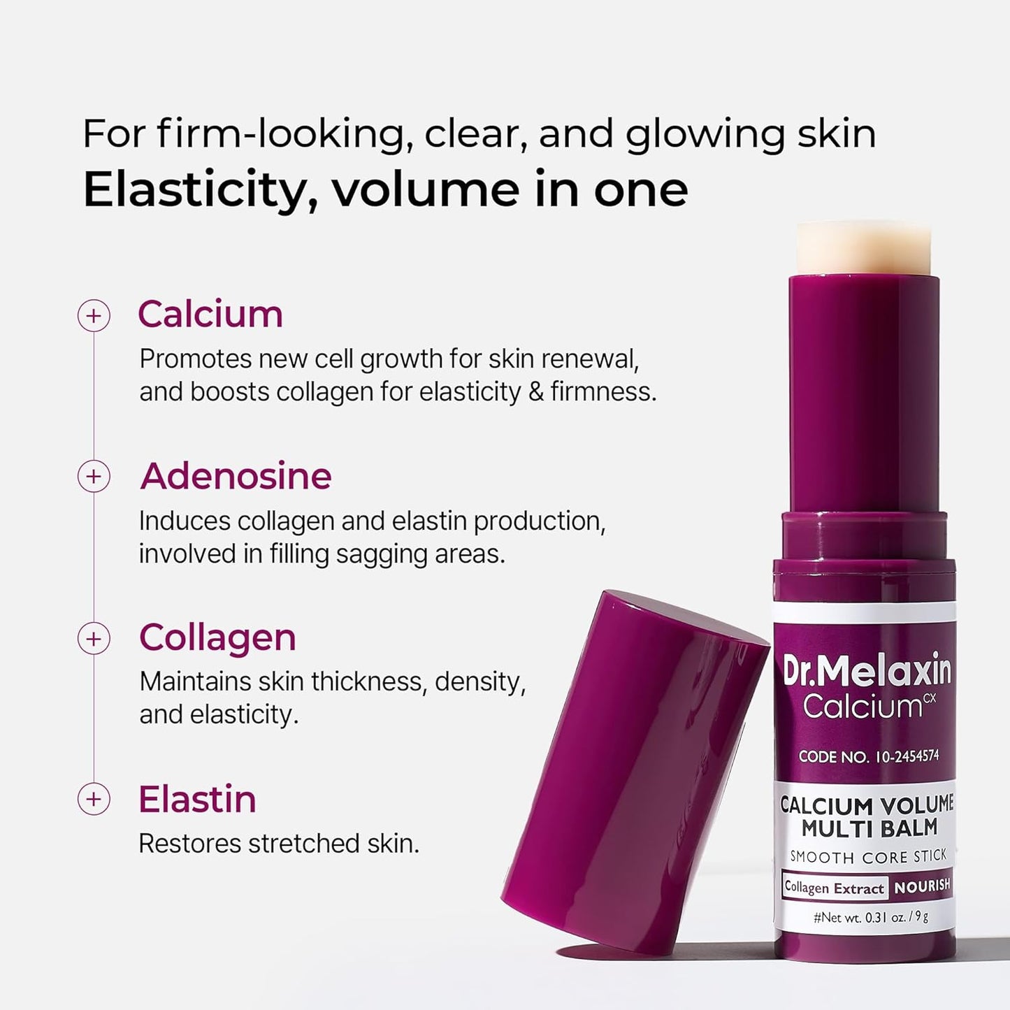 Collagen Multi Balm Stick - Firming Eye, Neck & Face Treatment | 0.31 oz Korean Skin Care