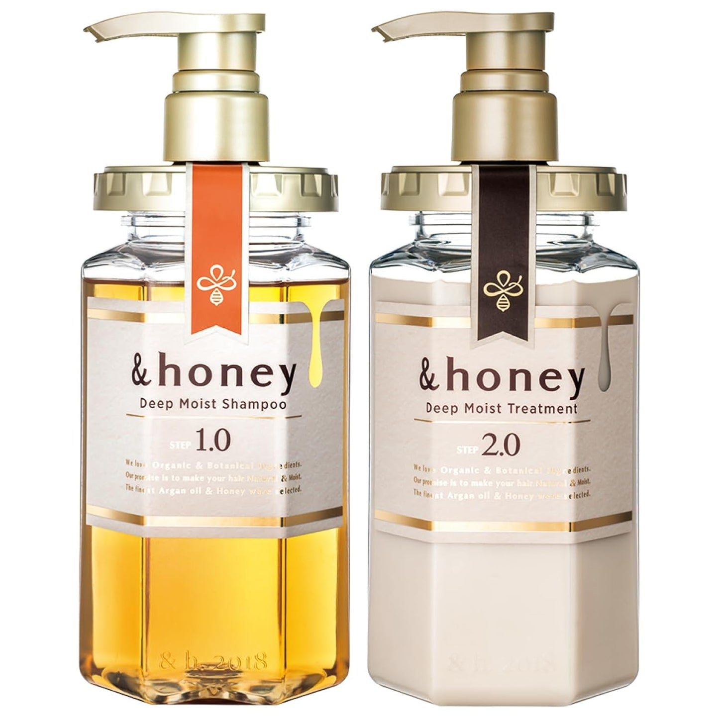 Deep Moist Shampoo & Conditioner Set - Hydrating Hair Care | 440mL + 450g