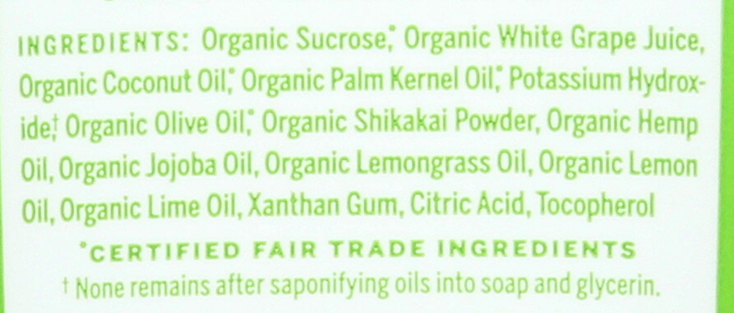 Dr Bronners, Shave Gel Lemongrasss Lime Organic, 7 Fl Oz