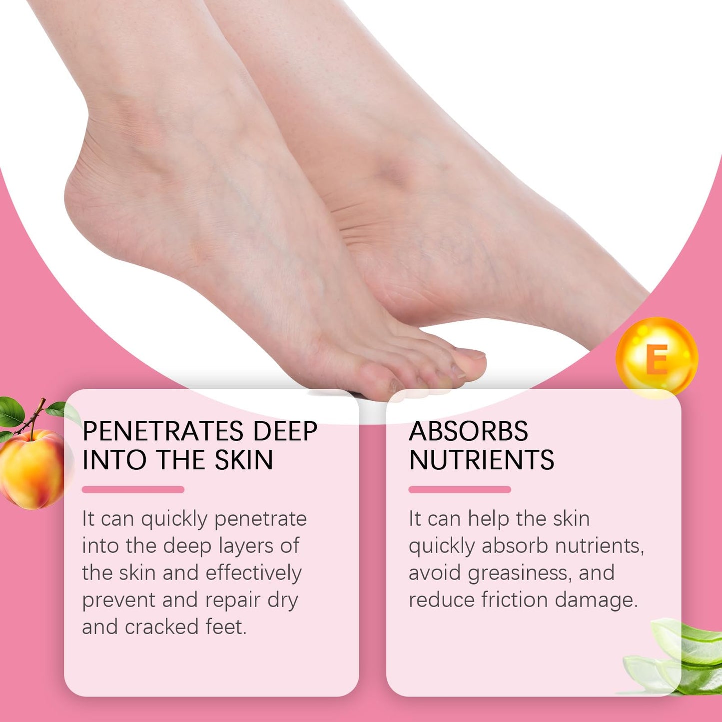 Japan Sakura Foot Heel Stick, Sakureva Japan Sakura Foot Heel Stick, Deep-Repair Anti-Aging Heel Balm, Sakura Foot Care Creams for Dry and Cracked Feet, for Hands, Heels, Elbows, Knees, etc (1pc)