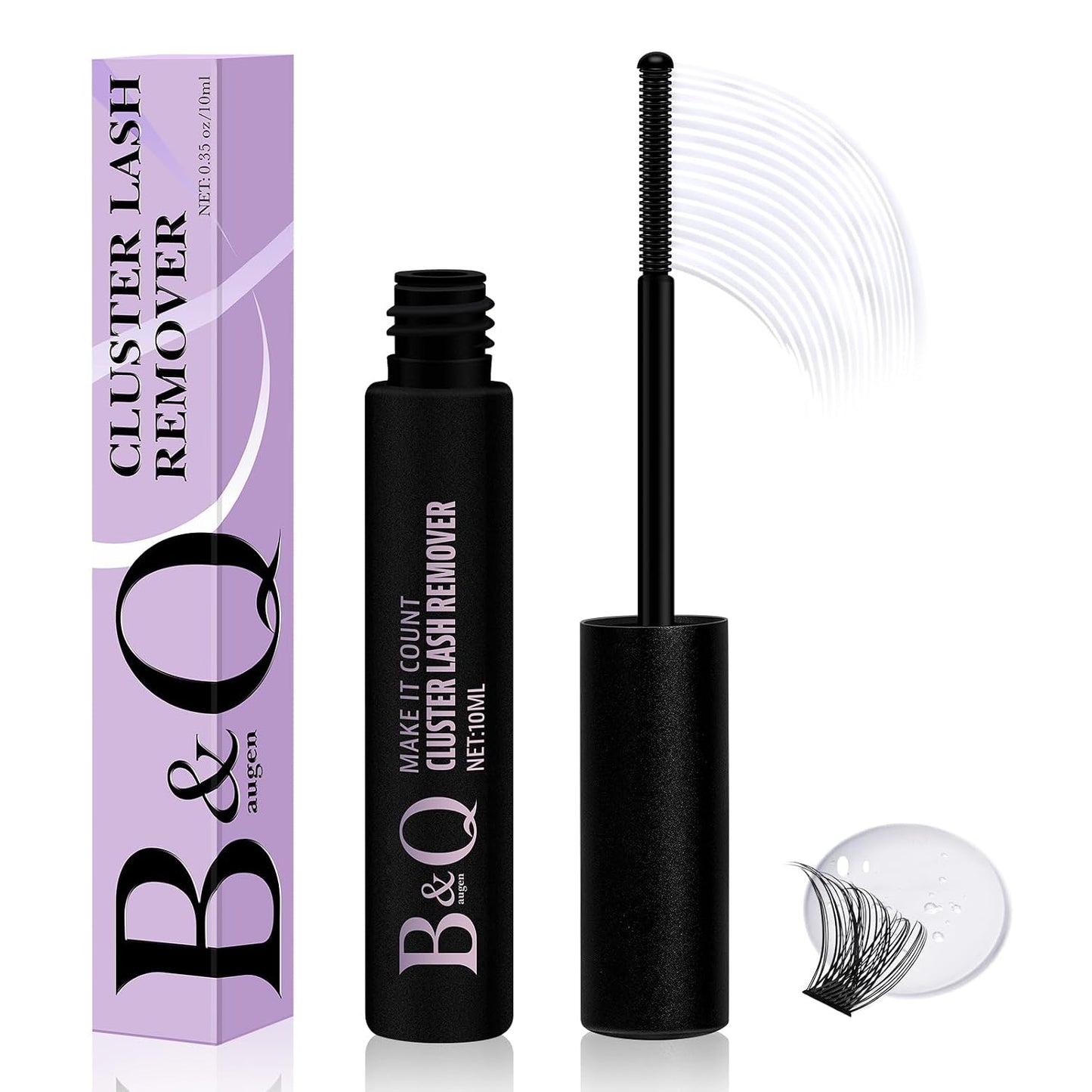 Manga Lash Clusters - Wet-Look Individual Eyelashes | Salon Volume D Curl 10-18mm, 156PCS Reusable DIY Extensions