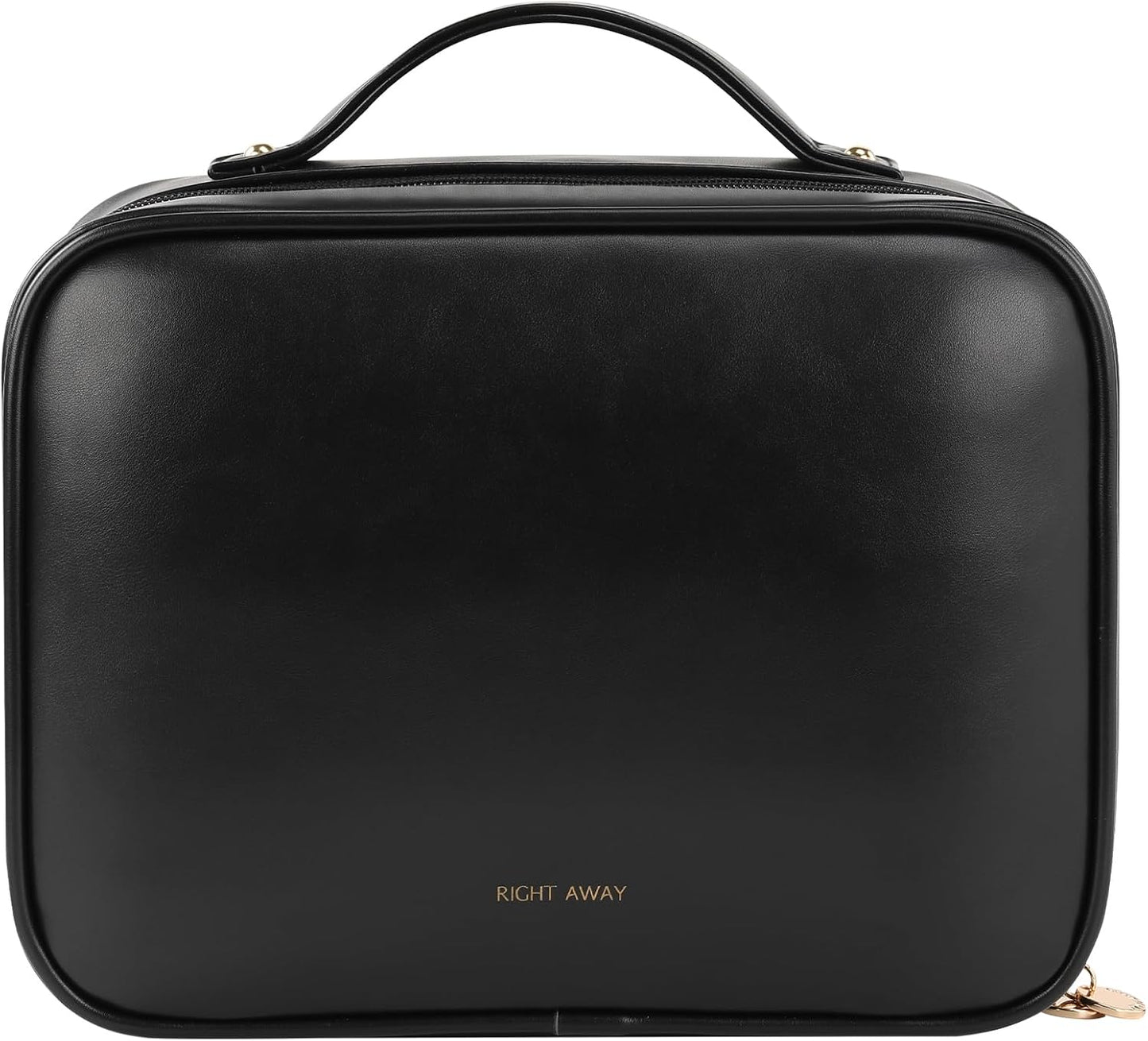 Travel Toiletry Bag for Women - Waterproof Makeup Organizer with Compartments | Portable Cosmetic Case in Brown