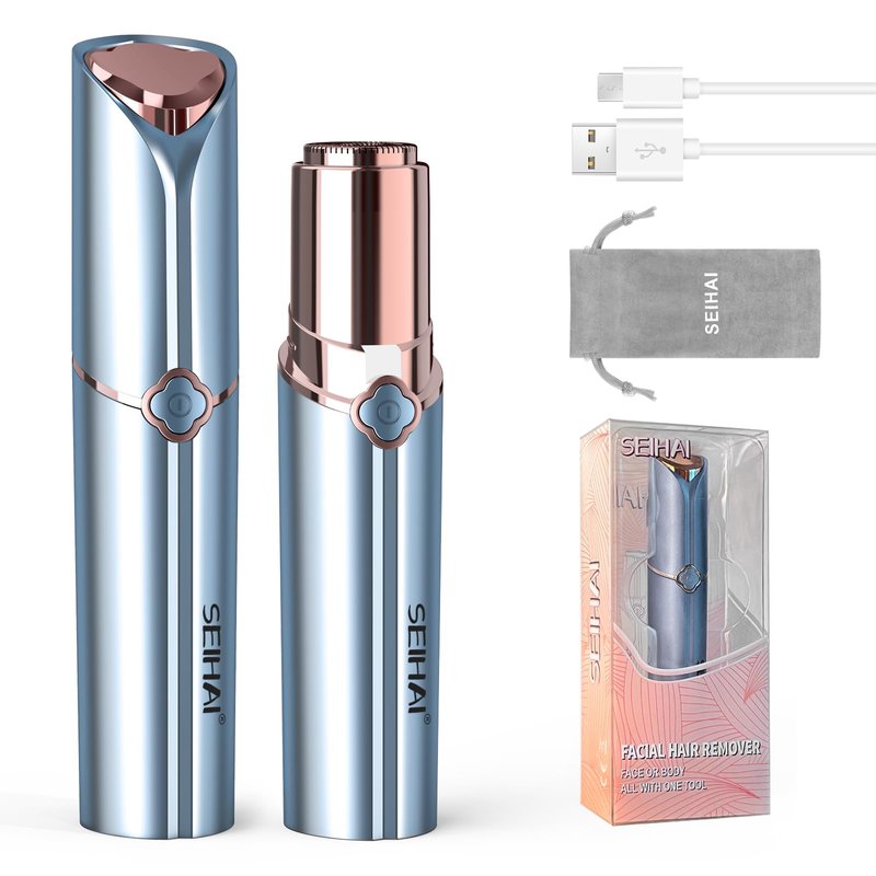 Facial Hair Removal for Women(2 pcs), SEIHAI Face Razors for Women, Hair Remover, Painless Hair Removal Device, Facial Razors for Women Face Suitable as a Gift